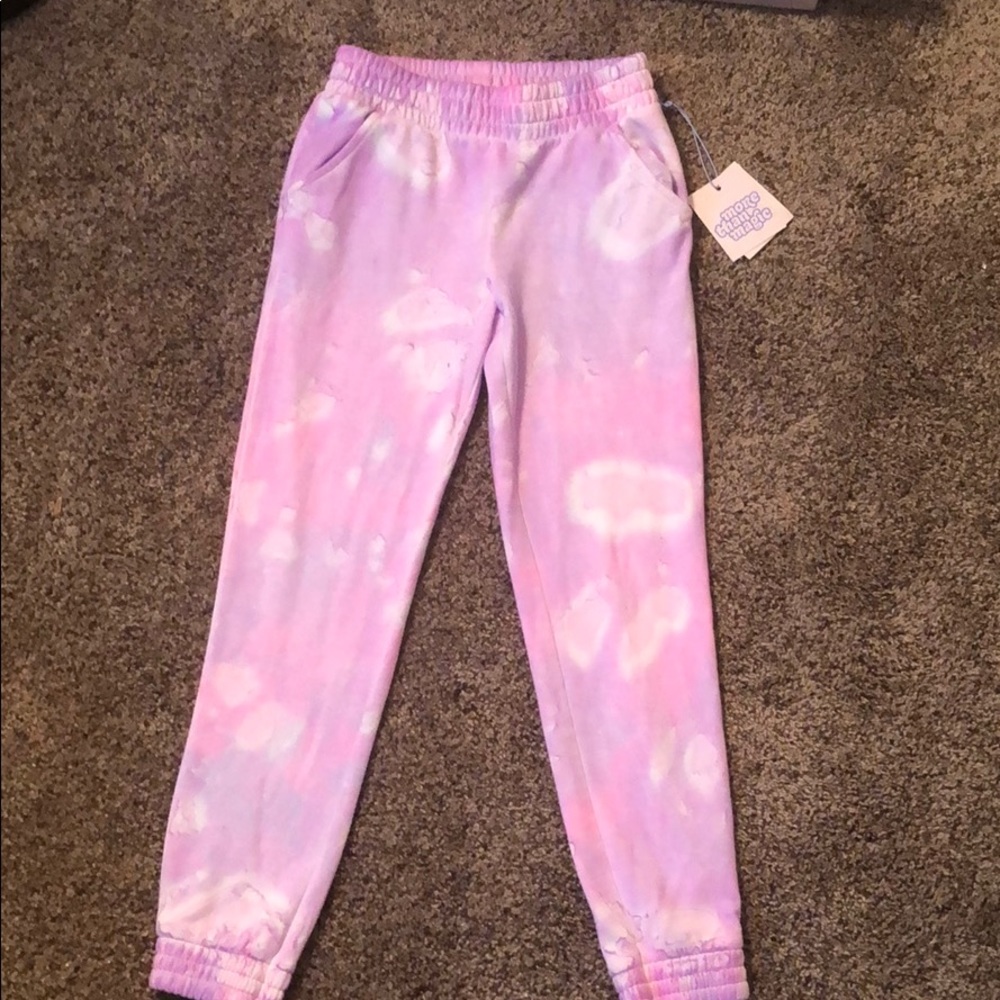 Super cute purple and pink sweat pants for (kids)